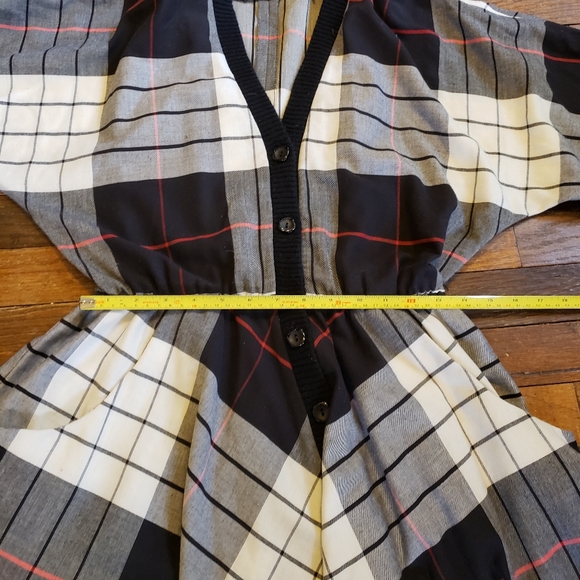 VTG Ronnie Heller for MJ Large Print Plaid Dress - Picture 9 of 12